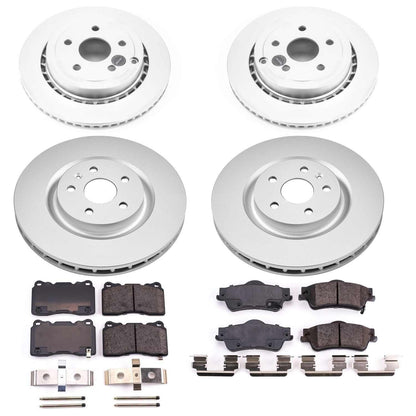 PowerStop Power Stop 2009 Pontiac G8 Front & Rear Z17 Evolution Geomet Coated Brake Kit CRK6187