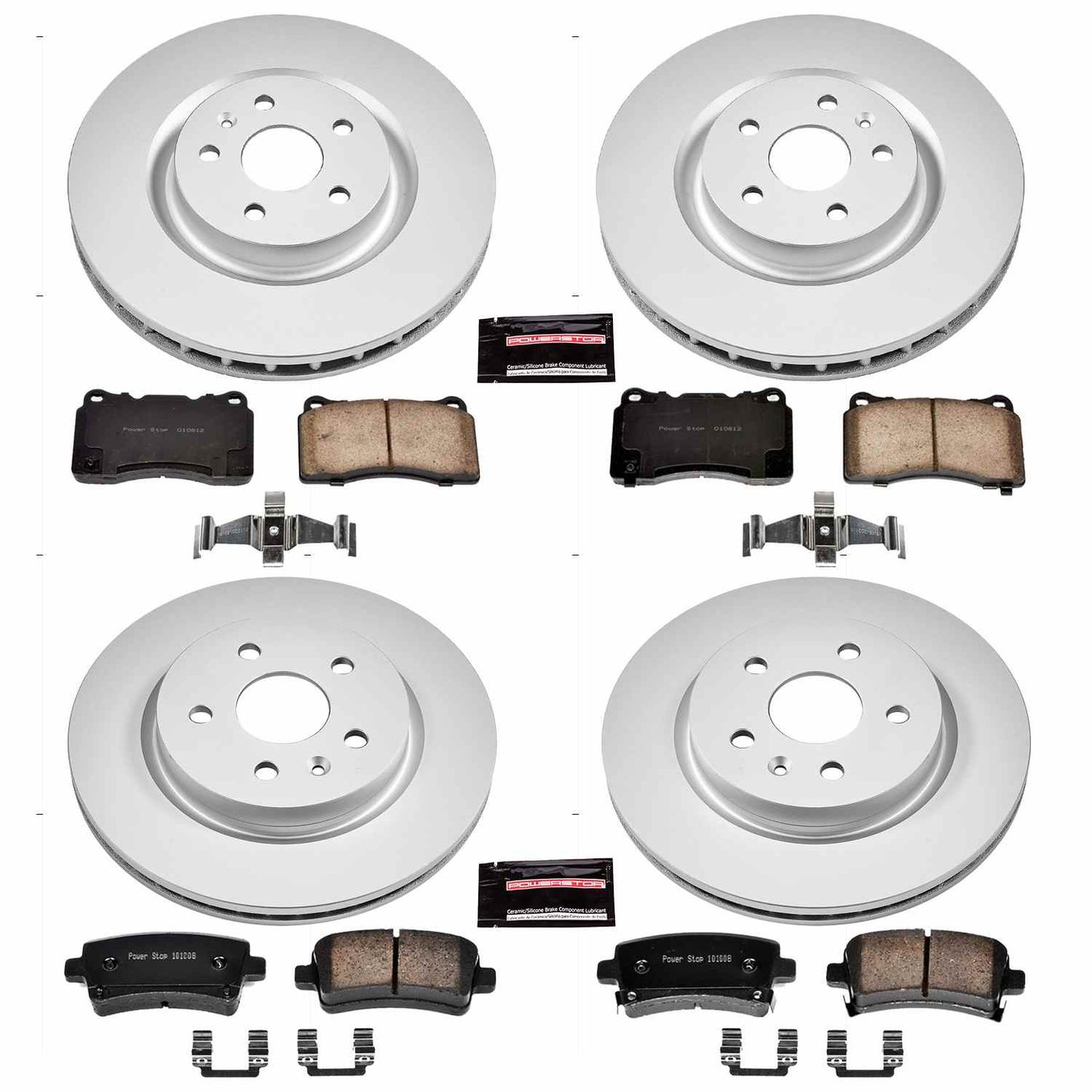 PowerStop Power Stop 12-13 Buick Regal Front & Rear Z17 Evolution Geomet Coated Brake Kit CRK6188