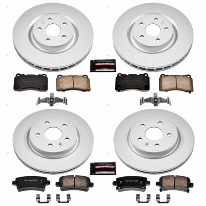 PowerStop Power Stop 12-13 Buick Regal Front & Rear Z17 Evolution Geomet Coated Brake Kit CRK6188