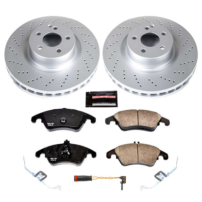 PowerStop Power Stop 12-15 Mercedes-Benz C250 Front Z23 Evolution Sport Coated Brake Kit CRK6207