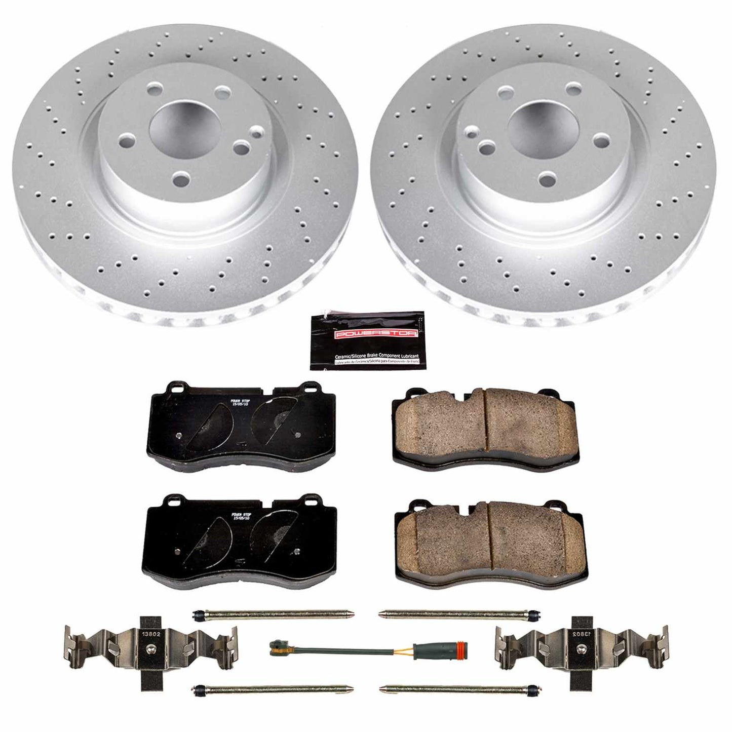 PowerStop Power Stop 07-08 Mercedes-Benz CL550 Front Z23 Evolution Sport Coated Brake Kit CRK6231
