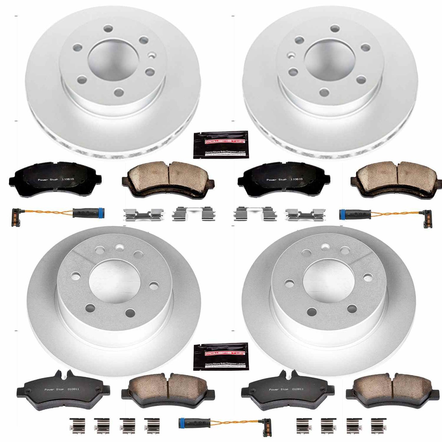 PowerStop Power Stop 07-09 Dodge Sprinter 3500 Front & Rear Z23 Evolution Sport Coated Brake Kit CRK6233