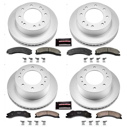 PowerStop Power Stop 12-14 Chevrolet Silverado 2500 HD Front & Rear Z17 Evolution Geomet Coated Brake Kit CRK6259