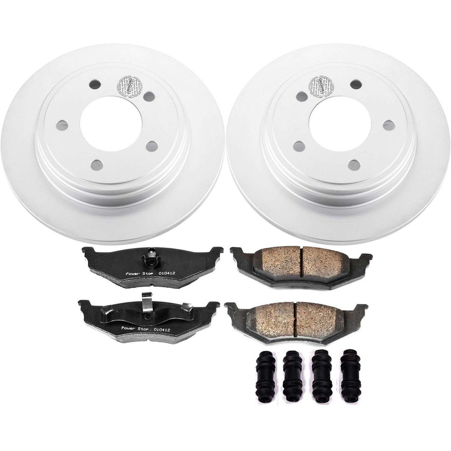 PowerStop Power Stop 99-04 Chrysler 300M Rear Z17 Evolution Geomet Coated Brake Kit CRK6263