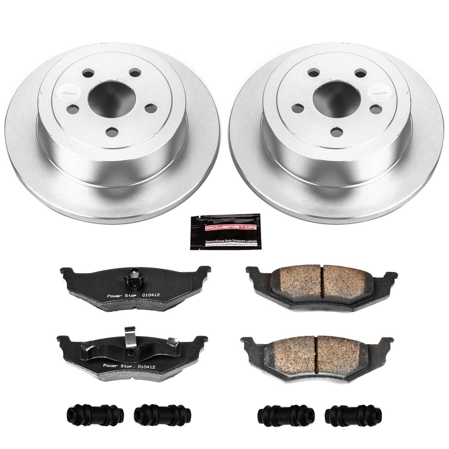 PowerStop Power Stop 95-00 Chrysler Cirrus Rear Z17 Evolution Geomet Coated Brake Kit CRK6266