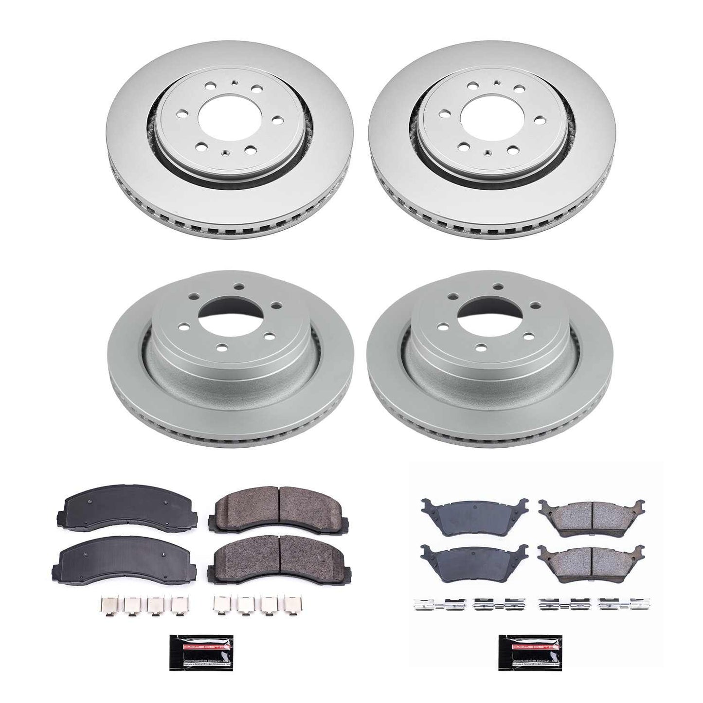 PowerStop Power Stop 12-18 Ford F-150 Front & Rear Z17 Evolution Geomet Coated Brake Kit CRK6268