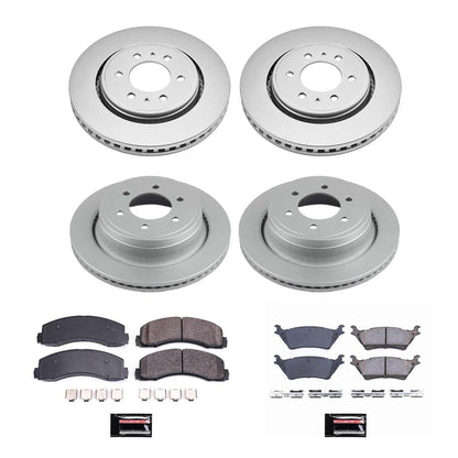 PowerStop Power Stop 12-18 Ford F-150 Front & Rear Z17 Evolution Geomet Coated Brake Kit CRK6268