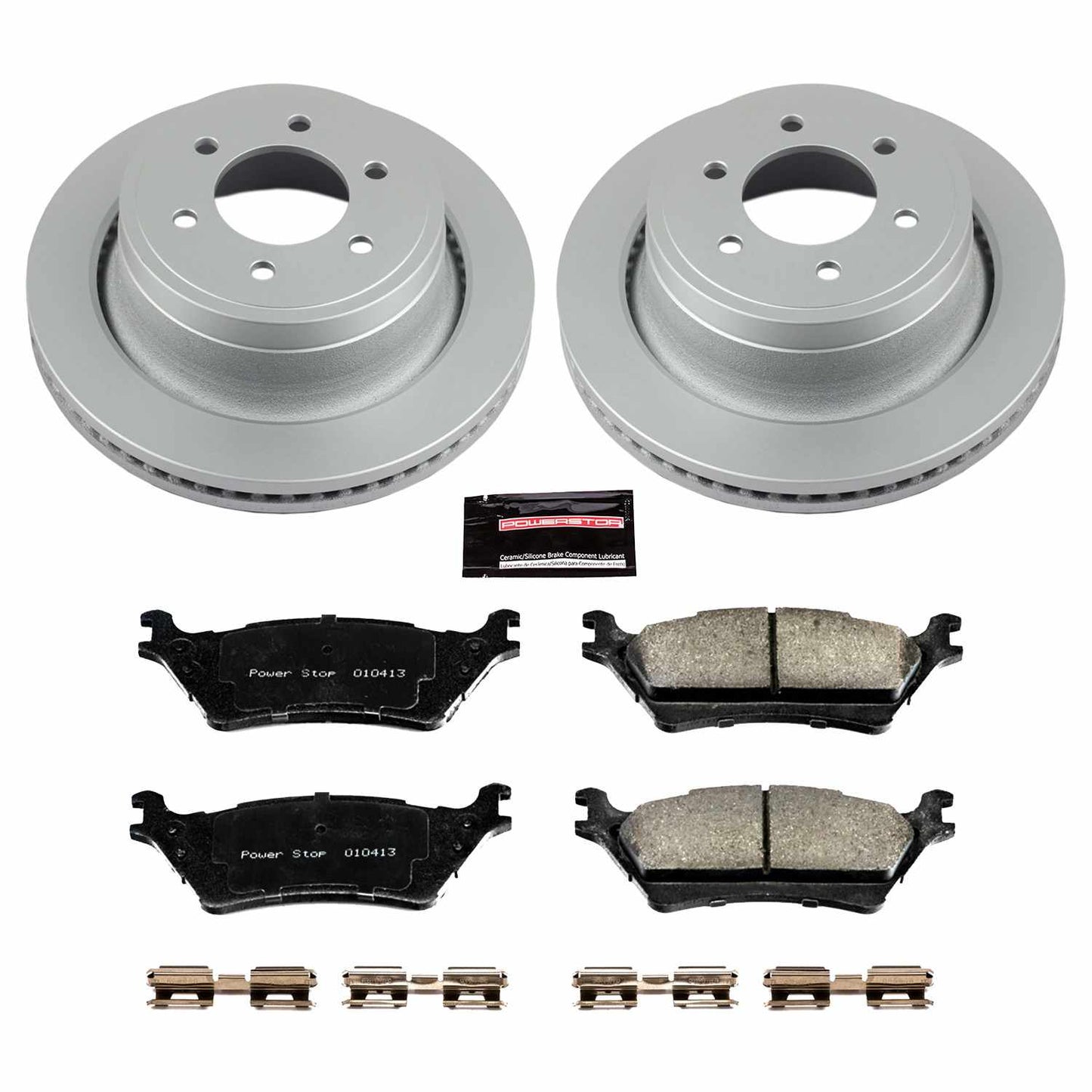 PowerStop Power Stop 12-18 Ford F-150 Rear Z17 Evolution Geomet Coated Brake Kit CRK6271