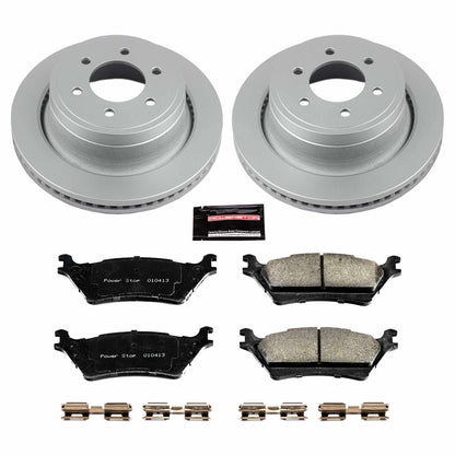 PowerStop Power Stop 12-18 Ford F-150 Rear Z17 Evolution Geomet Coated Brake Kit CRK6271