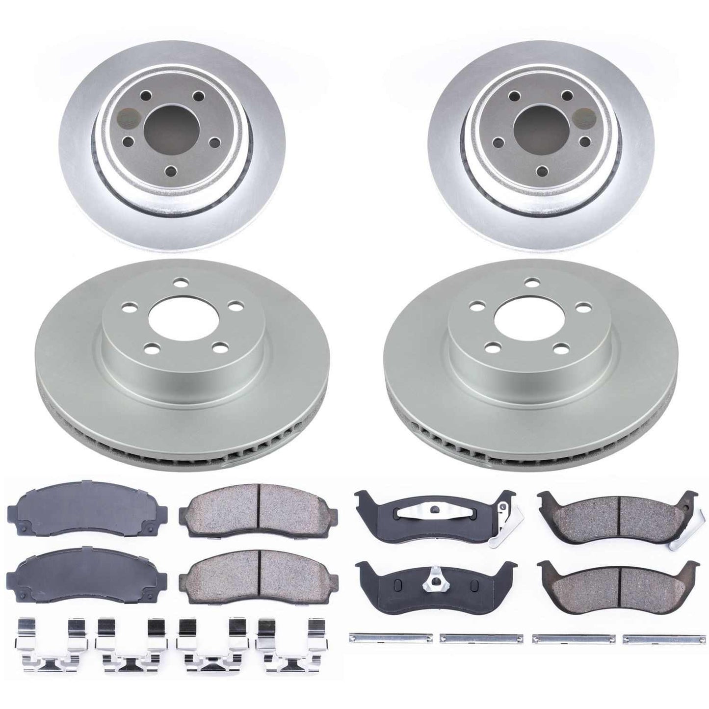 PowerStop Power Stop 10-11 Ford Ranger Front & Rear Z17 Evolution Geomet Coated Brake Kit CRK6273