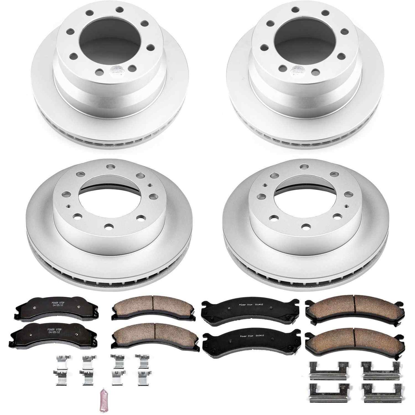 PowerStop Power Stop 09-19 Chevrolet Express 3500 Front & Rear Z17 Evolution Geomet Coated Brake Kit CRK6274
