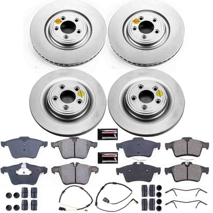 PowerStop Power Stop 10-15 Jaguar XF Front & Rear Z23 Evolution Sport Coated Brake Kit CRK6283