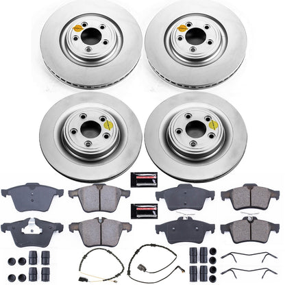 PowerStop Power Stop 10-15 Jaguar XF Front & Rear Z23 Evolution Sport Coated Brake Kit CRK6283