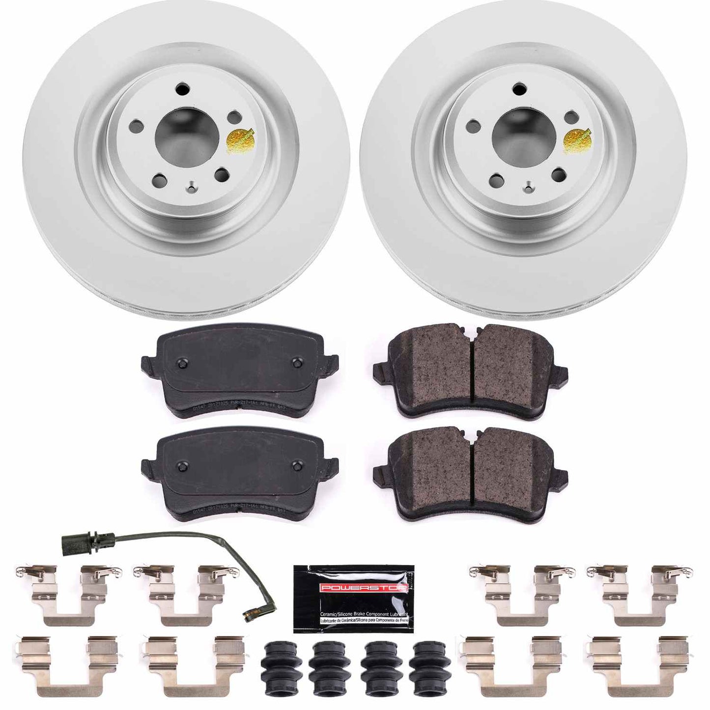 PowerStop Power Stop 16-18 Audi A7 Quattro Rear Z23 Evolution Sport Coated Brake Kit CRK6287