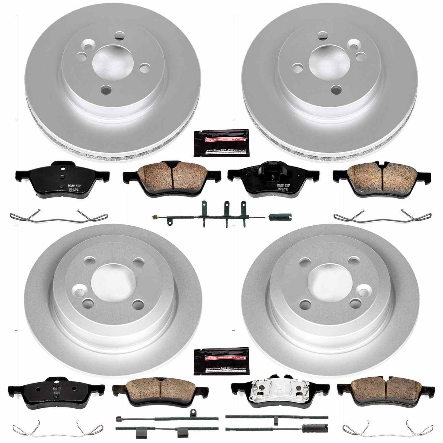 PowerStop Power Stop 07-08 Mini Cooper Front & Rear Z23 Evolution Sport Coated Brake Kit CRK6296