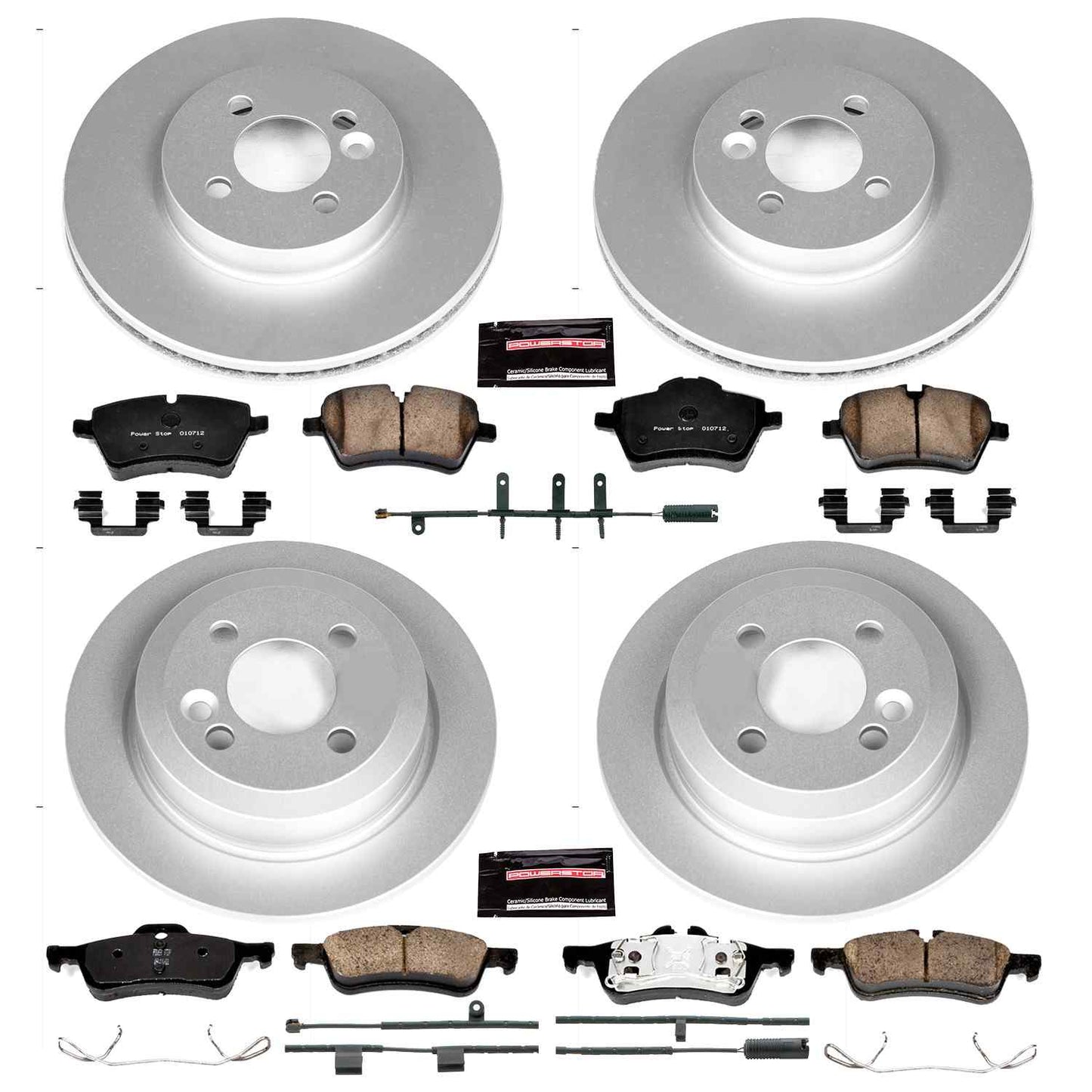 PowerStop Power Stop 07-08 Mini Cooper Front & Rear Z23 Evolution Sport Coated Brake Kit CRK6299
