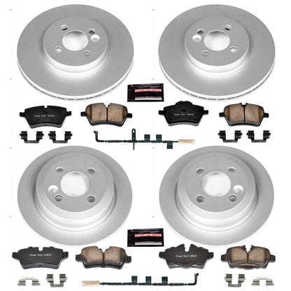 PowerStop Power Stop 07-10 Mini Cooper Front & Rear Z23 Evolution Sport Coated Brake Kit CRK6301