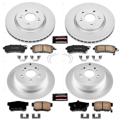 PowerStop Power Stop 12-16 Honda CR-V Front & Rear Z17 Evolution Geomet Coated Brake Kit CRK6305