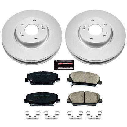 PowerStop Power Stop 13-15 Hyundai Veloster Front Z17 Evolution Geomet Coated Brake Kit CRK6306