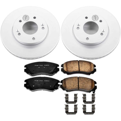 PowerStop Power Stop 10-11 Kia Soul Front Z17 Evolution Geomet Coated Brake Kit CRK6309