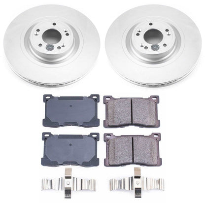 PowerStop Power Stop 12-16 Hyundai Equus Front Z17 Evolution Geomet Coated Brake Kit CRK6313