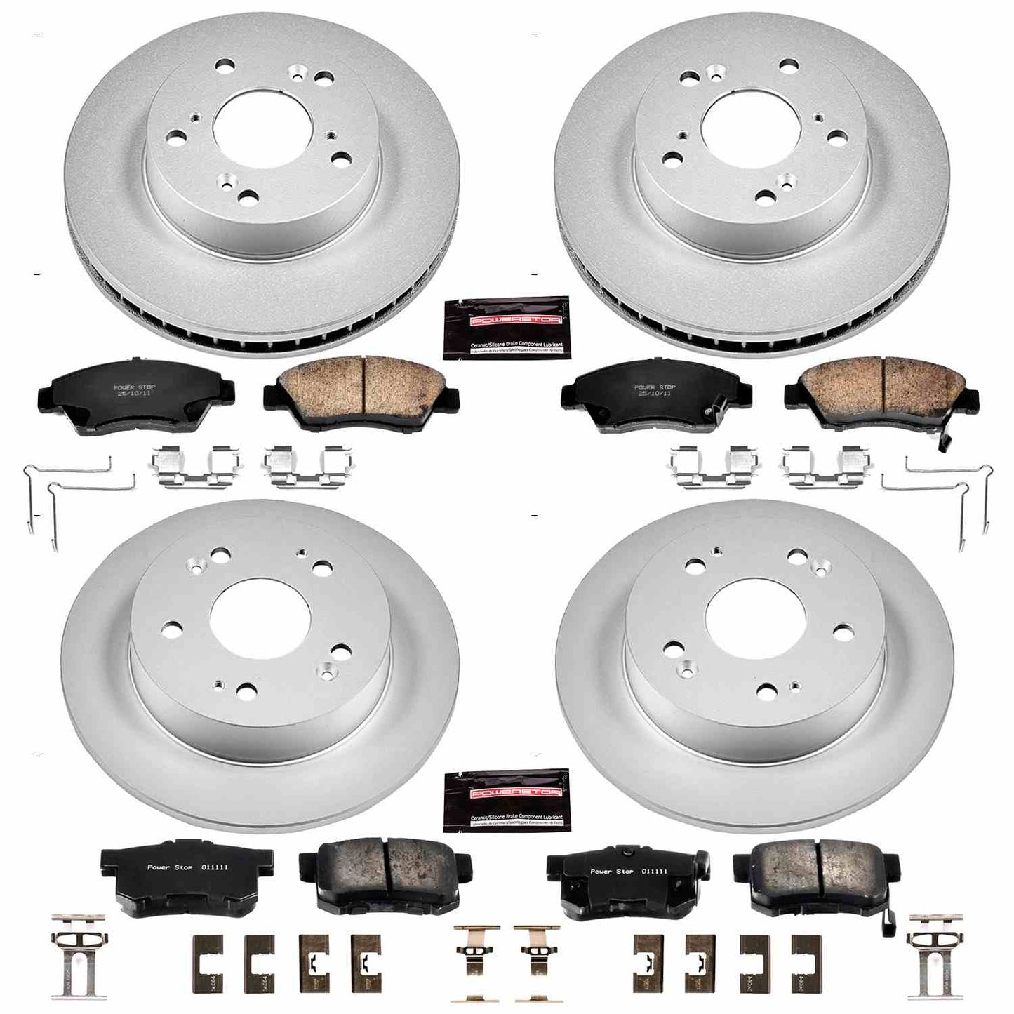 PowerStop Power Stop 13-15 Acura ILX Front & Rear Z17 Evolution Geomet Coated Brake Kit CRK6318