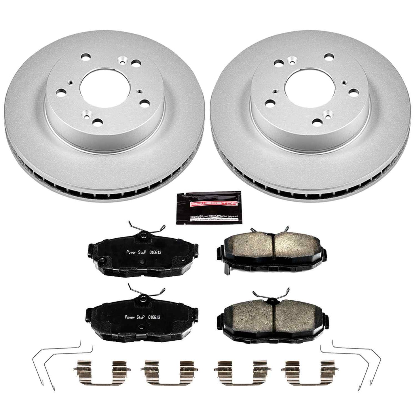 PowerStop Power Stop 12-15 Honda Civic Front Z17 Evolution Geomet Coated Brake Kit CRK6319