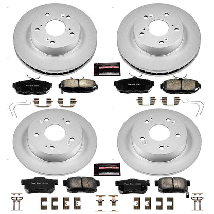 PowerStop Power Stop 2012 Honda Civic Front & Rear Z17 Evolution Geomet Coated Brake Kit CRK6320