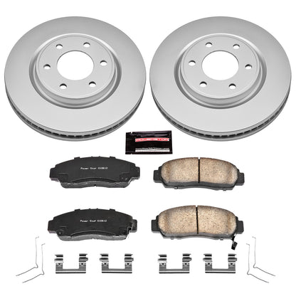 PowerStop Power Stop 11-13 Infiniti QX56 Front Z17 Evolution Geomet Coated Brake Kit CRK6321