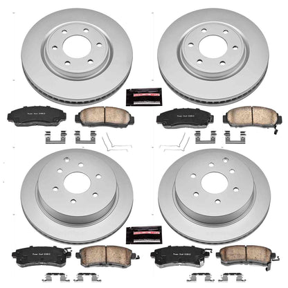 PowerStop Power Stop 11-13 Infiniti QX56 Front & Rear Z17 Evolution Geomet Coated Brake Kit CRK6322