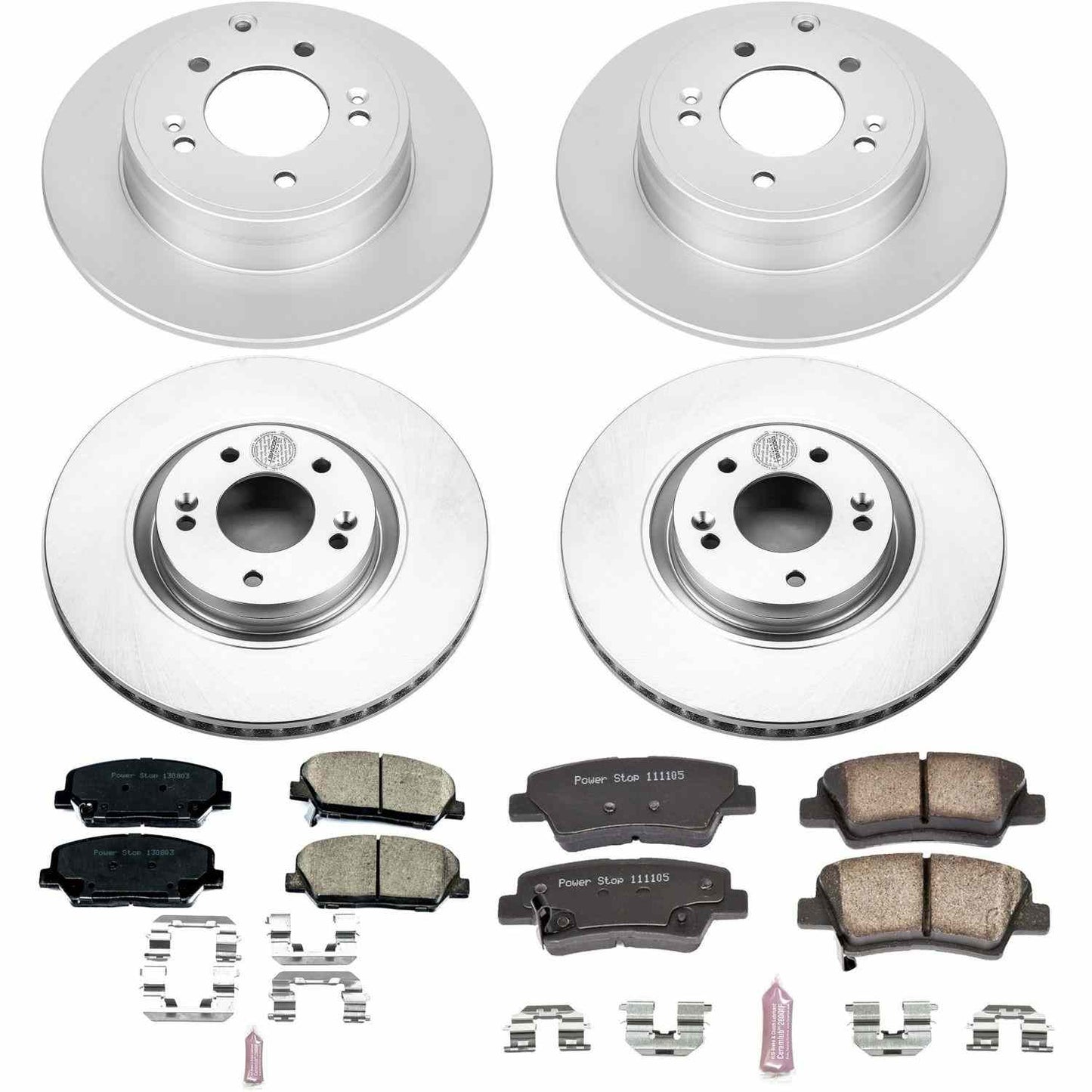 PowerStop Power Stop 11-15 Kia Optima Front & Rear Z17 Evolution Geomet Coated Brake Kit CRK6325