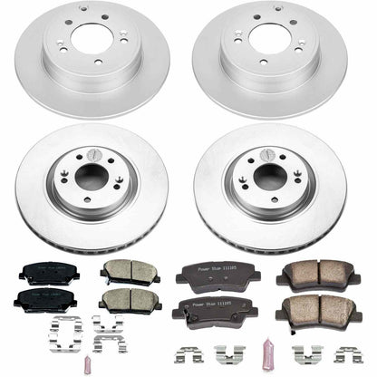 PowerStop Power Stop 11-15 Kia Optima Front & Rear Z17 Evolution Geomet Coated Brake Kit CRK6325