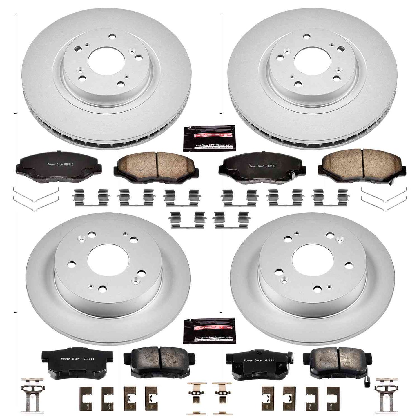 PowerStop Power Stop 13-15 Acura ILX Front & Rear Z17 Evolution Geomet Coated Brake Kit CRK6327