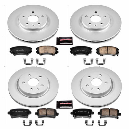 PowerStop Power Stop 2017 Buick Regal Front & Rear Z17 Evolution Geomet Coated Brake Kit CRK6330