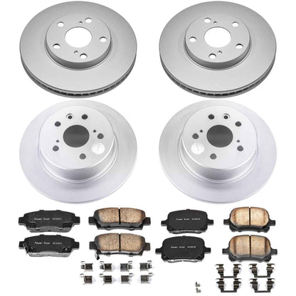 PowerStop Power Stop 98-99 Toyota Avalon Front & Rear Z17 Evolution Geomet Coated Brake Kit CRK6345