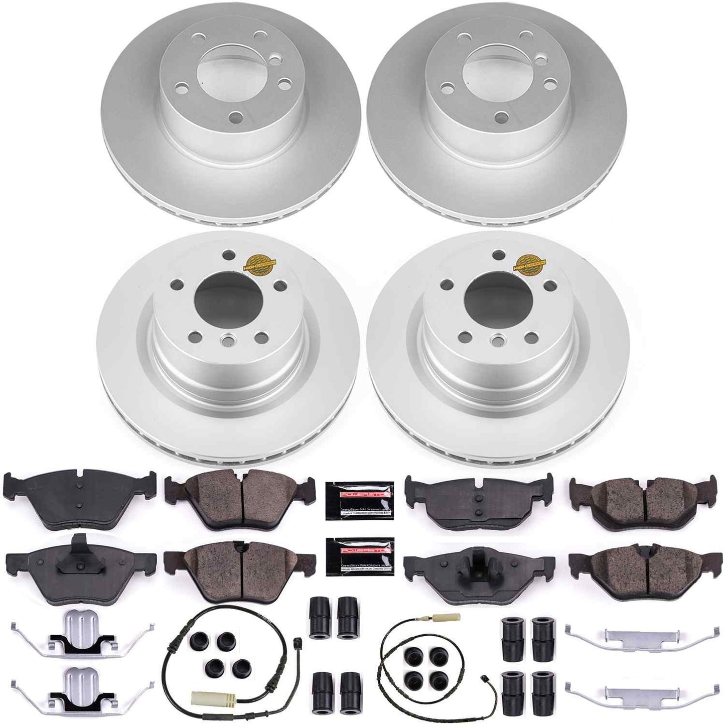 PowerStop Power Stop 10-13 BMW 128i Front & Rear Z23 Evolution Sport Coated Brake Kit CRK6347