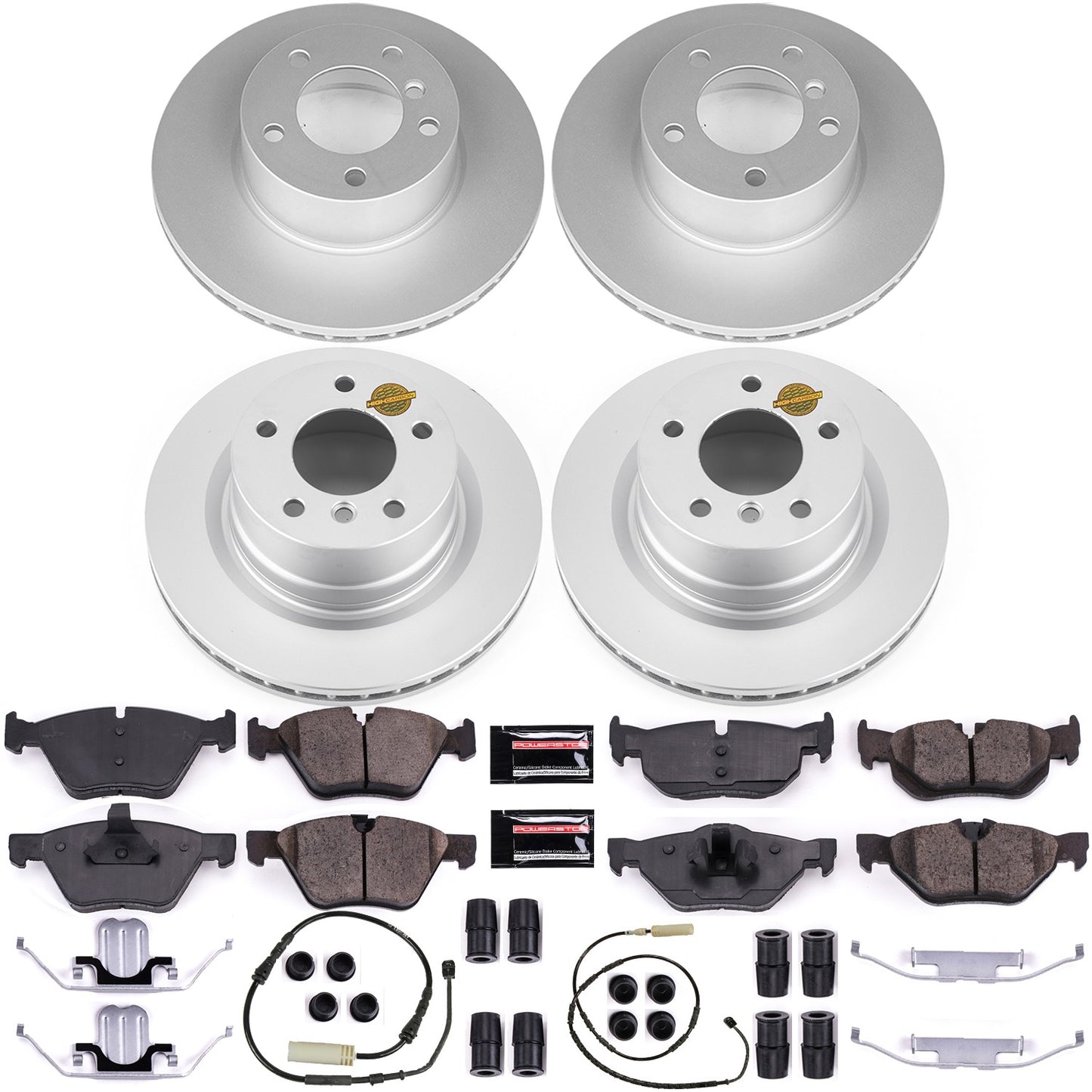 PowerStop Power Stop 10-13 BMW 128i Front & Rear Z23 Evolution Sport Coated Brake Kit CRK6347
