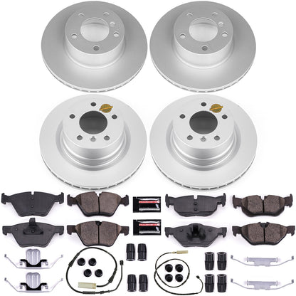 PowerStop Power Stop 10-13 BMW 128i Front & Rear Z23 Evolution Sport Coated Brake Kit CRK6347