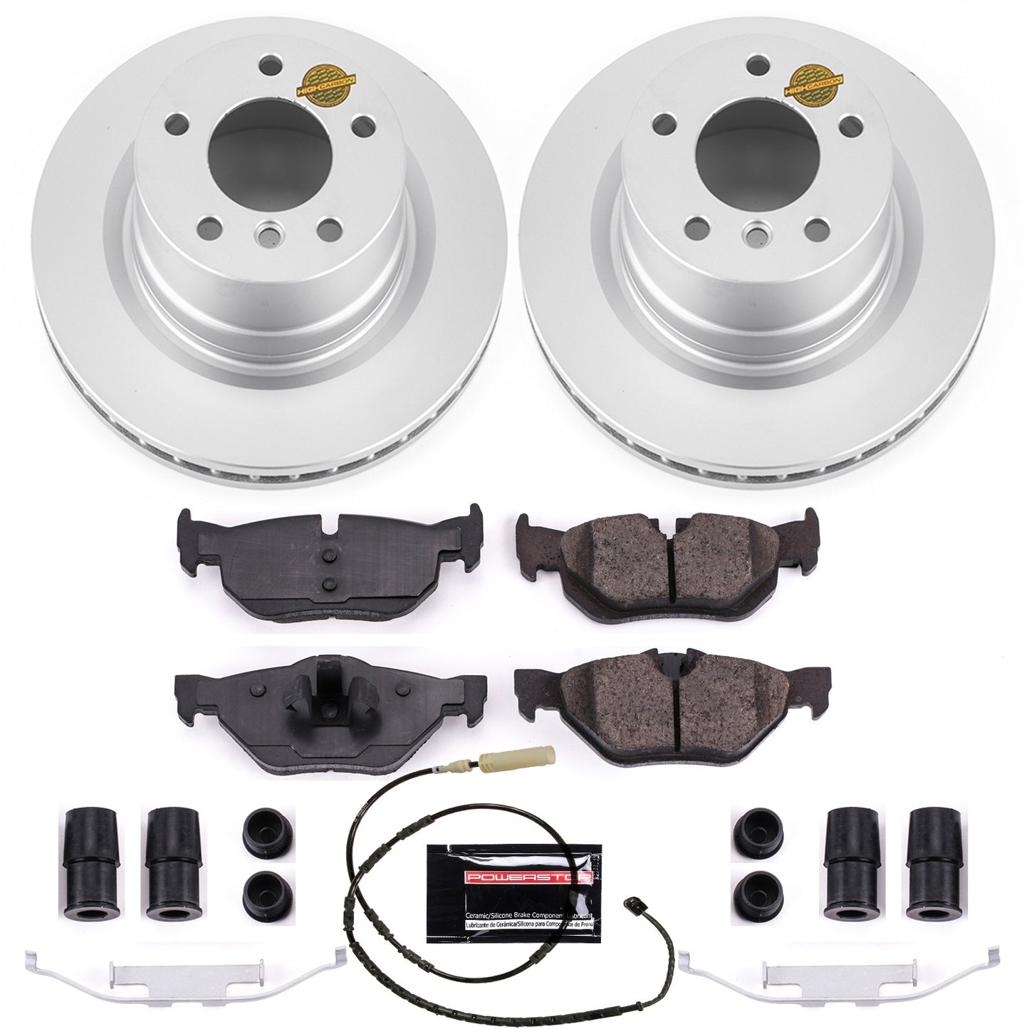 PowerStop Power Stop 10-13 BMW 128i Rear Z23 Evolution Sport Coated Brake Kit CRK6348
