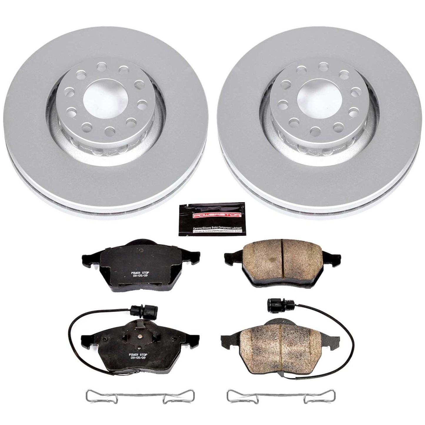 PowerStop Power Stop 97-99 Audi A8 Front Z23 Evolution Sport Coated Brake Kit CRK634