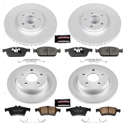 PowerStop Power Stop 13-14 Ford Focus Front & Rear Z23 Evolution Sport Coated Brake Kit CRK6350