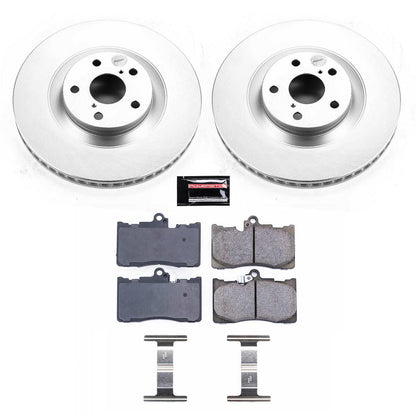 PowerStop Power Stop 16-17 Lexus GS200t Front Z17 Evolution Geomet Coated Brake Kit CRK6353