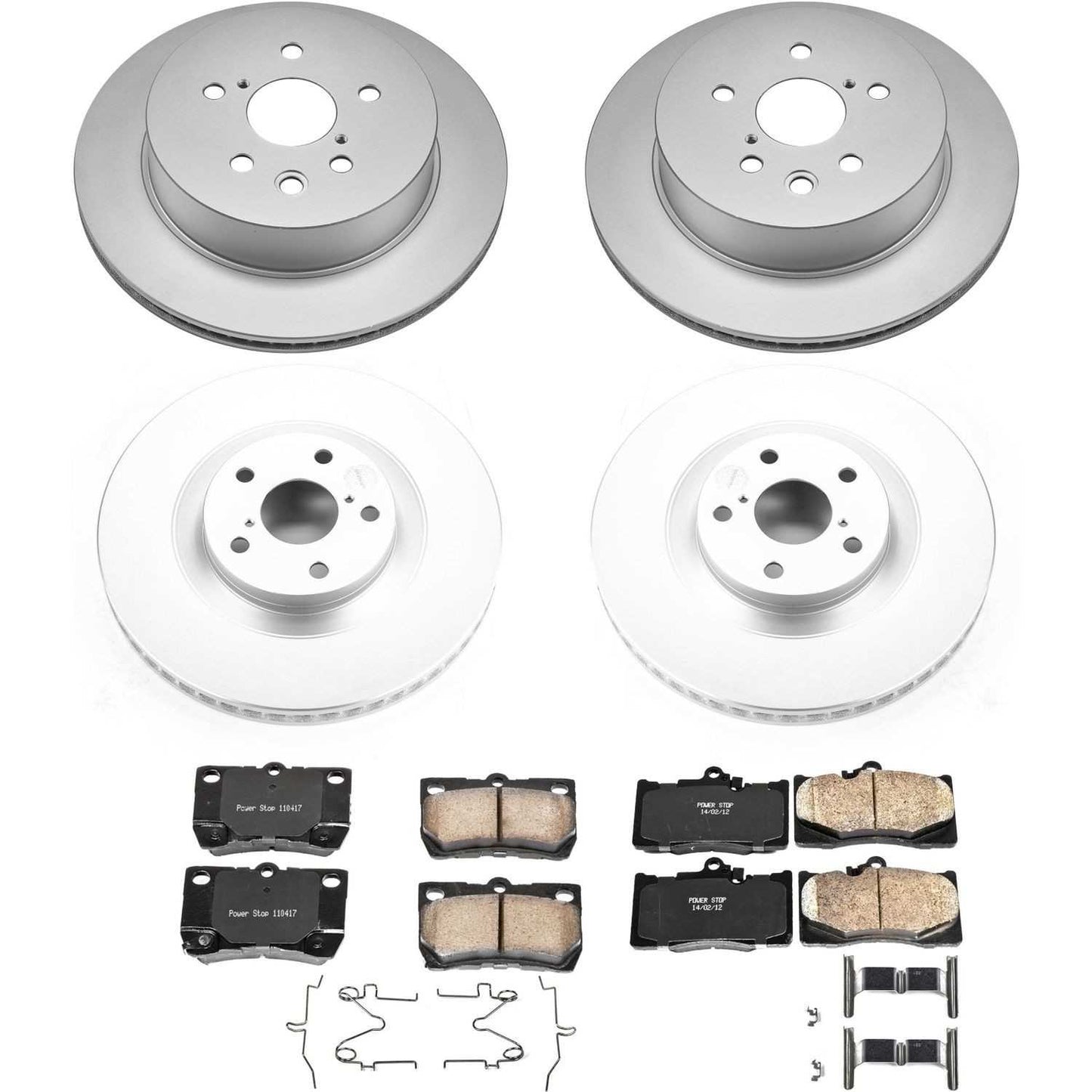 PowerStop Power Stop 2011 Lexus GS350 Front & Rear Z17 Evolution Geomet Coated Brake Kit CRK6354