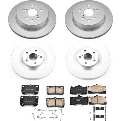 PowerStop Power Stop 2011 Lexus GS350 Front & Rear Z17 Evolution Geomet Coated Brake Kit CRK6354