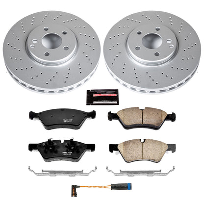 PowerStop Power Stop 07-09 Mercedes-Benz E350 Front Z23 Evolution Sport Coated Brake Kit CRK6357