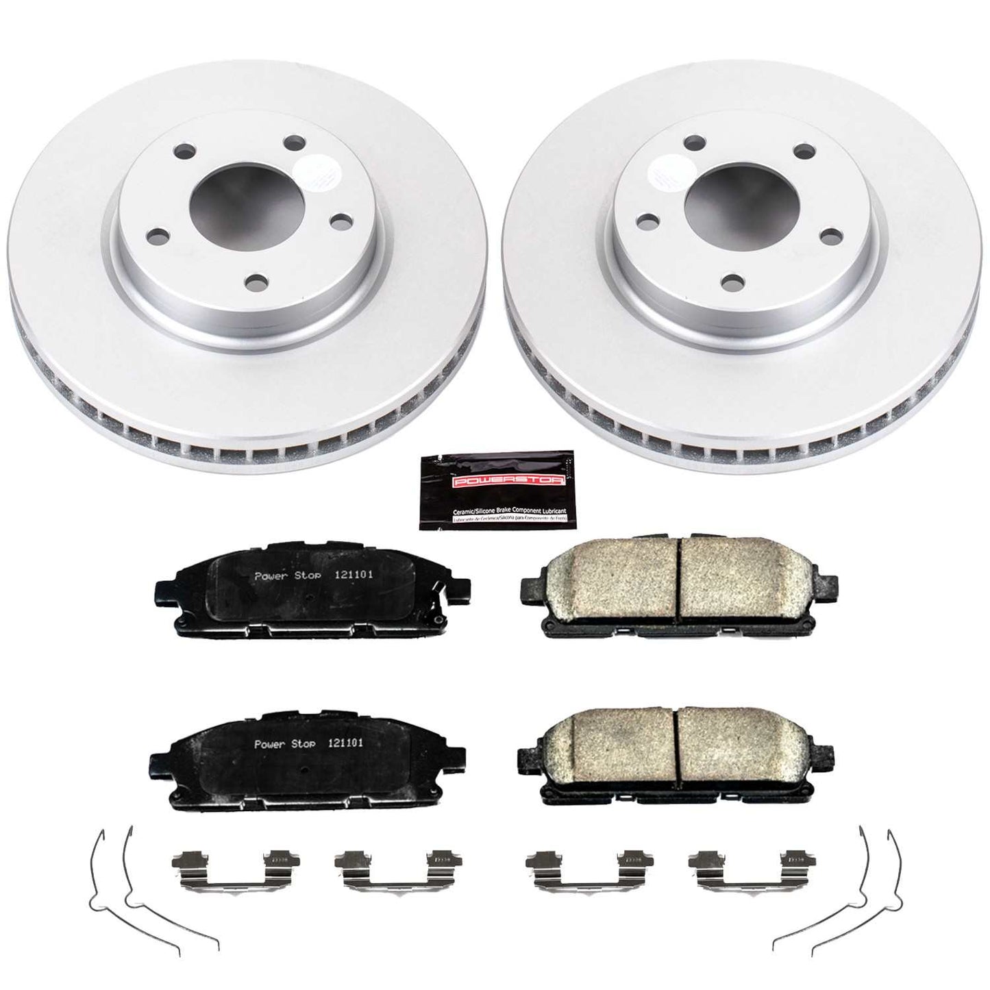 PowerStop Power Stop 11-17 Nissan Quest Front Z17 Evolution Geomet Coated Brake Kit CRK6360
