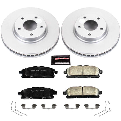 PowerStop Power Stop 11-17 Nissan Quest Front Z17 Evolution Geomet Coated Brake Kit CRK6360