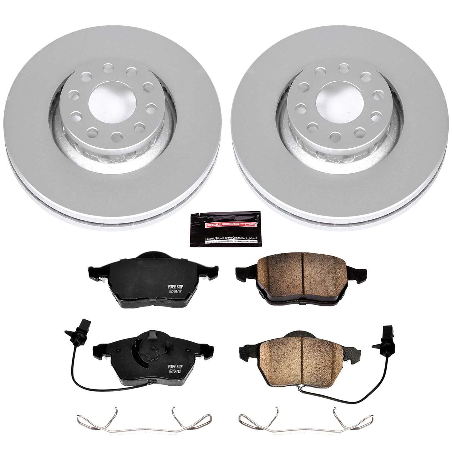 PowerStop Power Stop 02-05 Audi A4 Front Z23 Evolution Sport Coated Brake Kit CRK636