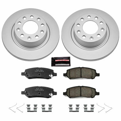 PowerStop Power Stop 13-16 Dodge Dart Rear Z17 Evolution Geomet Coated Brake Kit CRK6371