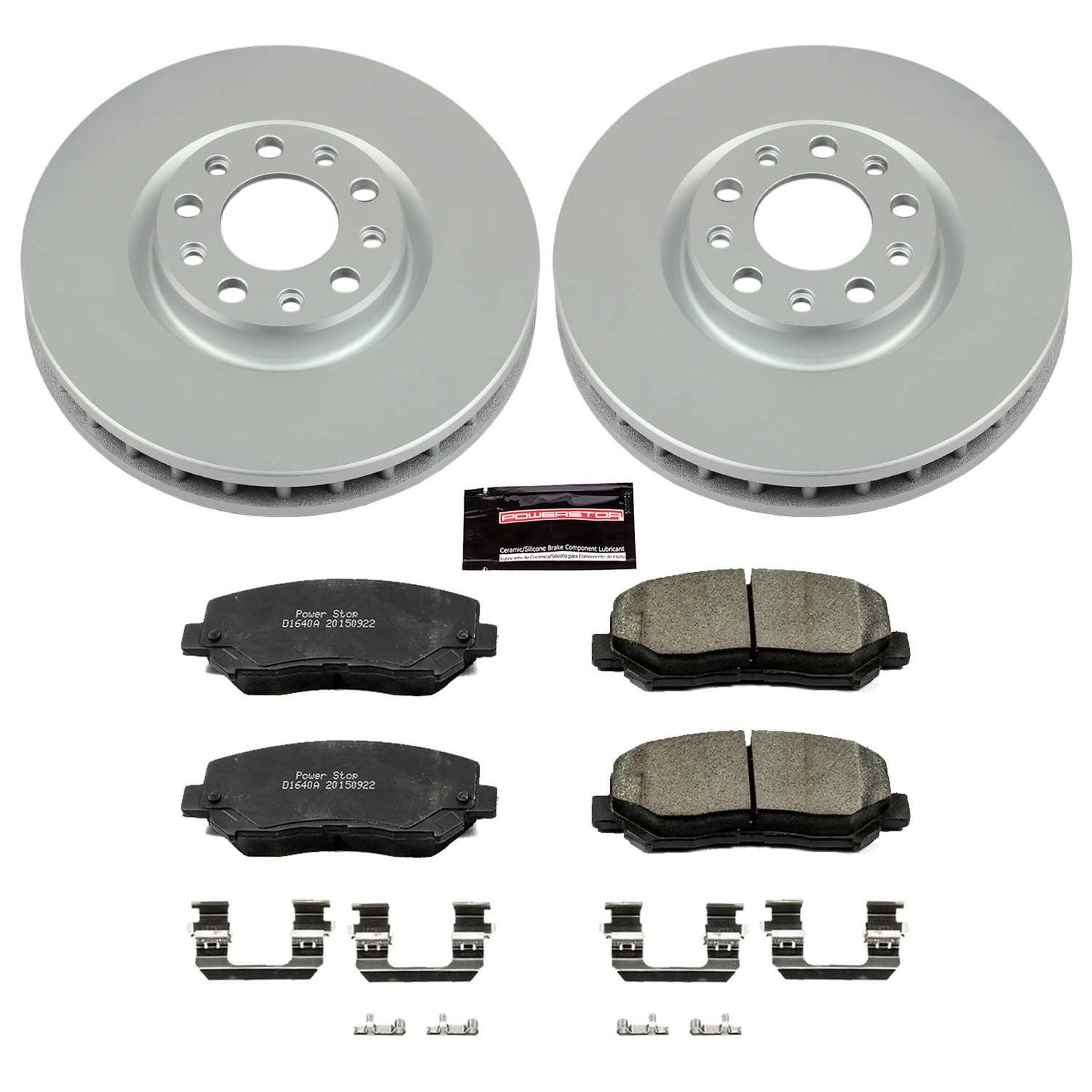 PowerStop Power Stop 15-17 Chrysler 200 Front Z17 Evolution Geomet Coated Brake Kit CRK6372